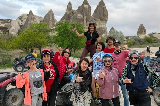 Capadocia atv tour through fairy chimneys and love valley - Rose Valley and the best photo pauses