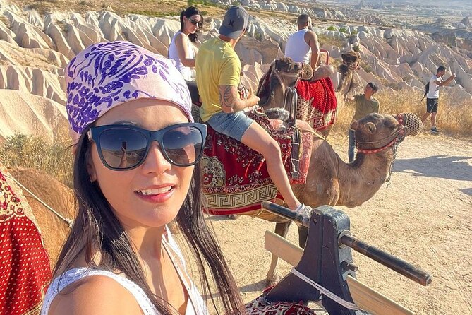 Cappadocia Camel Ride with Balloon View or at Sunset - Photo stops, group pace, and actual riding time