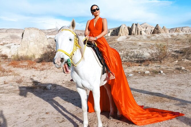 Cappadocia Horse Back Riding Tour Daily/Sunset - Fairy chimneys, plants, and valley trails