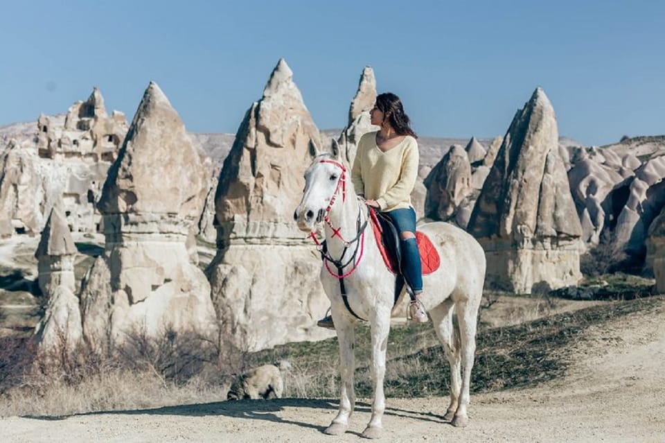 Cappadocia: Horse Safari with Hotel Transfer - Fairy Chimneys From a Lower Viewpoint