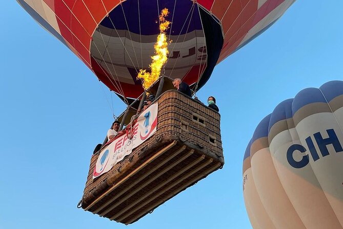 Cappadocia Hot Air Balloon Ride over Cat Valley with Transfers - The view: Cappadocia from above, with fewer balloons