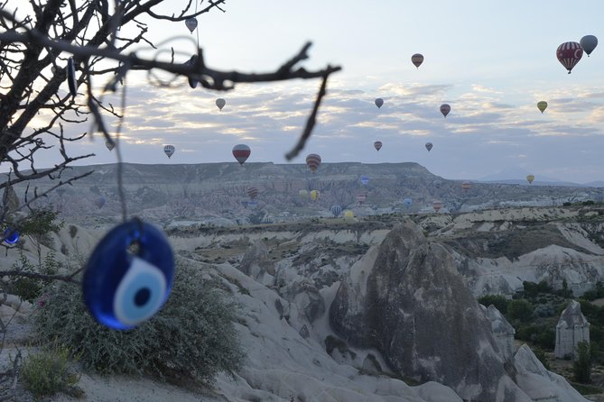 Cappadocia Hot Air Balloon Ride with Breakfast and Champagne - Love Valley from the air