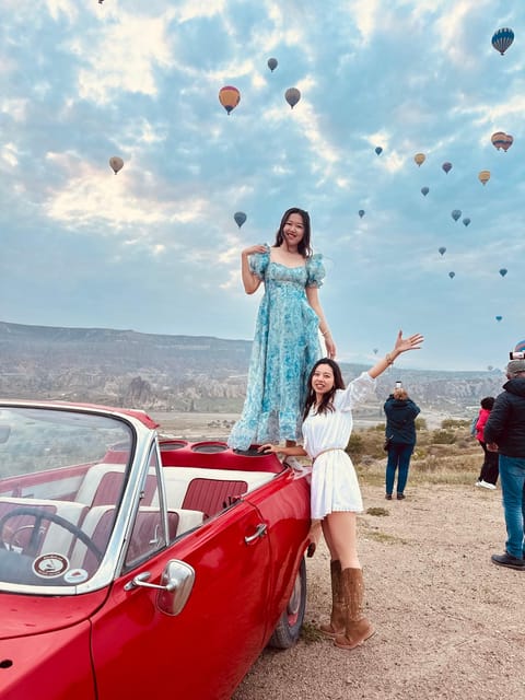 Cappadocia: Hot Air Balloon Watching Tour with Classic Car - Key points to know before sunrise