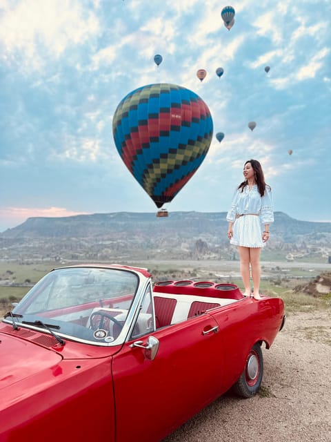 Cappadocia: Hot Air Balloon Watching Tour with Classic Car - Göreme National Park for the wider view