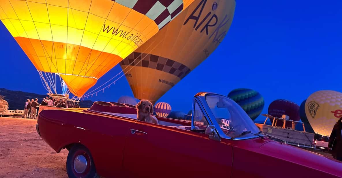 Cappadocia: Hot Air Balloon Watching Tour with Classic Car - Booking details that matter on the morning