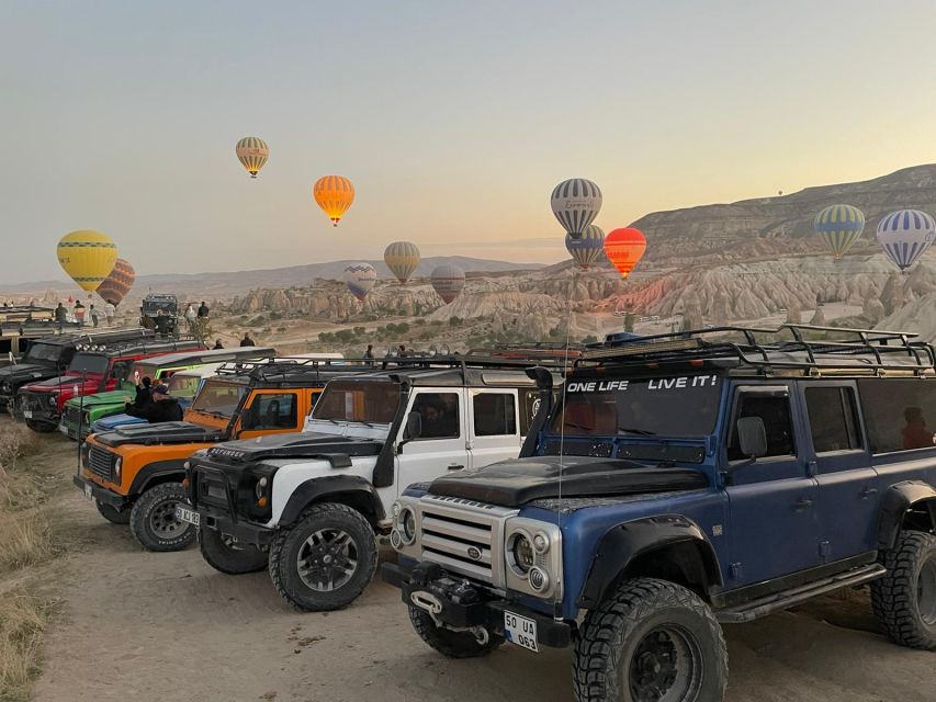 Cappadocia: Jeep Safari with Mini Underground City - Eagle Hill Point and the champagne finish