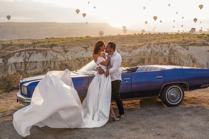 Cappadocia Photo Shoot - The flying dress and classic car