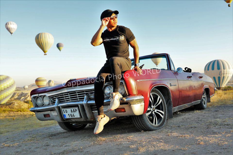 Cappadocia Photo Shoot with Classic Car and Flying Dress - The final Cappadocia stop