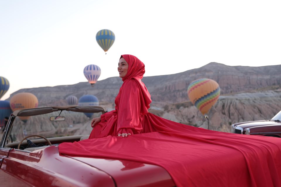 Cappadocia Photo Shoot with Classic Car and Flying Dress - What the photographer adds