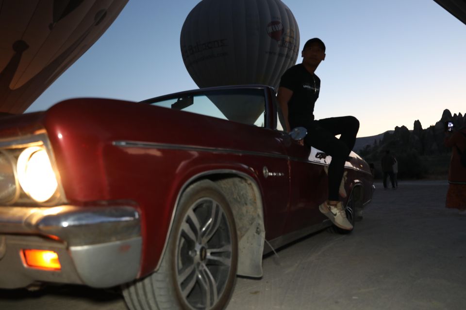 Cappadocia Photo Shoot with Classic Car and Flying Dress - Price, group size, and what you receive