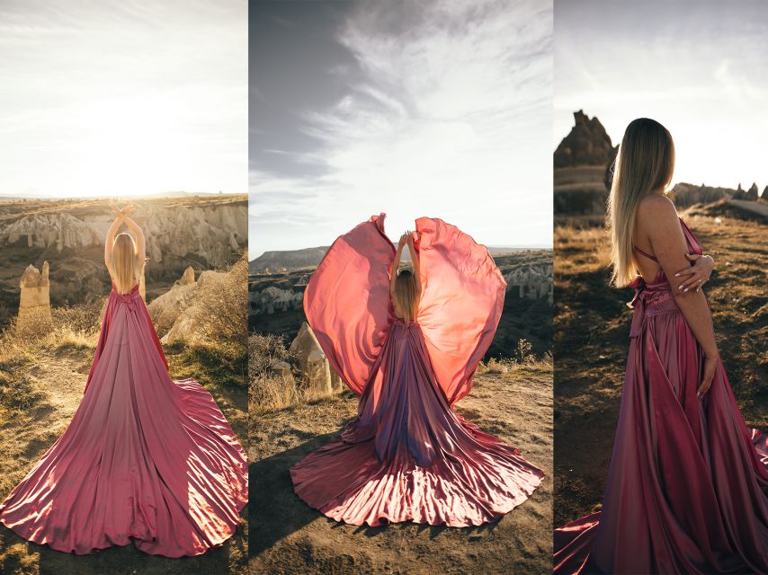 Cappadocia: Photo Shooting With Flying Dresses - Inside the Fairy Chimney Cave