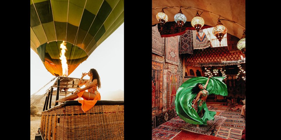 Cappadocia: PhotoShoot with Balloons. Flying Dress included. - The six possible photo stops