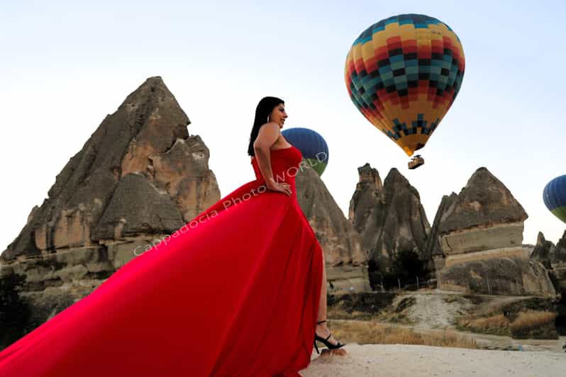Cappadocia Photoshoot with Flying Dress - The Göreme and central Cappadocia stops