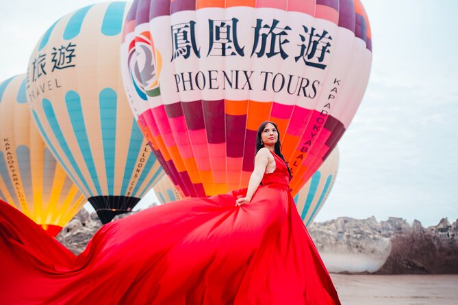 Cappadocia Photoshoot with Flying Dress & Instagram Reels - Choosing the dress before your pickup