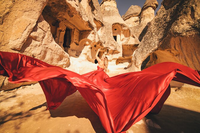 Cappadocia Private Flying Dress & Hot Air Balloon Photoshoot - Photos only or photos plus an Instagram reel