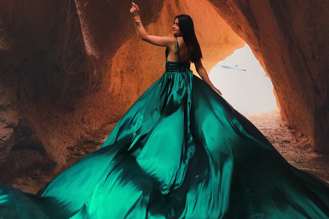 Cappadocia Private Photo Shoot with Flying Dress & Hotel Pickup - Sunrise in Göreme, with the balloons overhead
