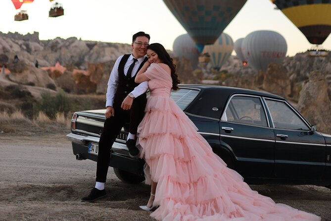 Cappadocia Private Photo Shoot with Flying Dress & Vintage Car - What the flying dress adds to the photographs
