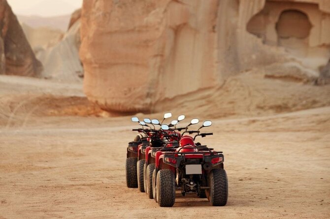 Cappadocia Quad Safari Experience Sunrise Sunset Daytime - Cappadocia by quad, with fairy chimneys at eye level