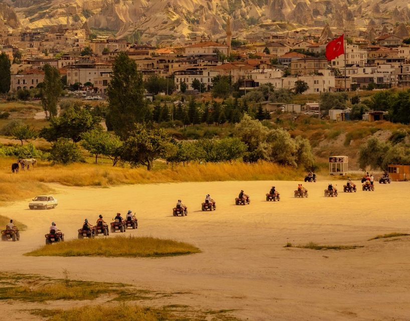 Cappadocia: Sunset ATV Tour and Urgup-Goreme - Following the guide through caves and viewpoints