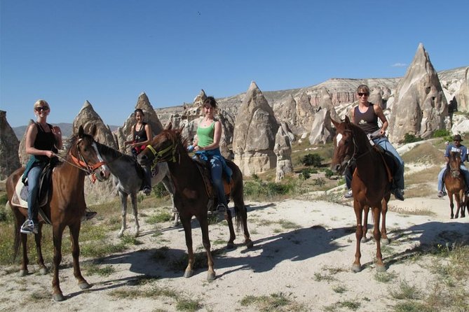 Cappadocia Sunset Horse Riding through the Valleys and Fairy Chimneys - Rose Valley brings the first color change