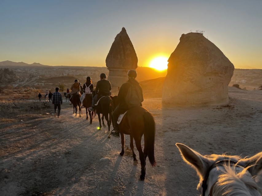Cappadocia: Sunset Horseback-Riding Tour - Fairy chimneys at close range