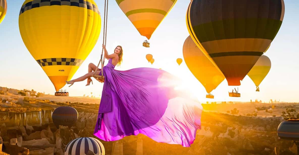 Cappadocia: Taking photo with Swing at hot air balloon view - The most useful advice for posing and preparation