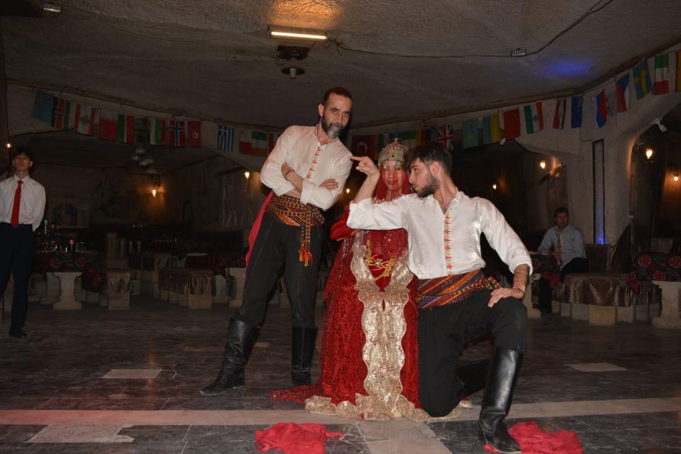 Cappadocia: Traditional Turkish Performance Night with Drink - What happens during the four-hour evening