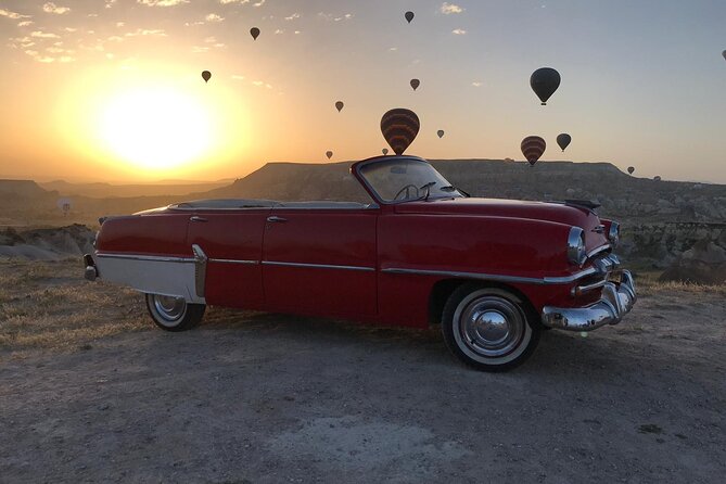 Classic Car Tour in Cappadocia Sunrise/Sunset - A vintage car in Cappadocia’s most photogenic valleys