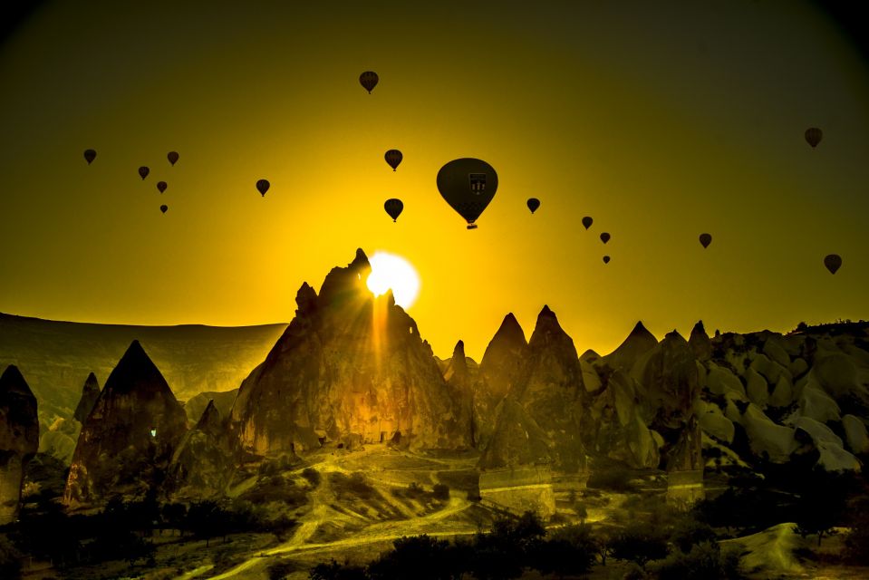Early Morning Sunrise Hot Air Ballooning Tour of Cappadocia - Before sunrise in Cappadocia