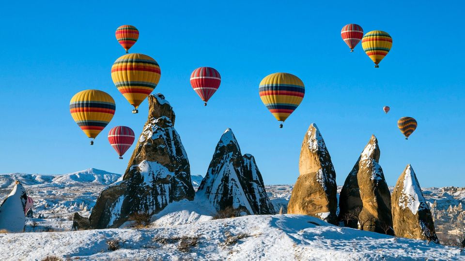 Early Morning Sunrise Hot Air Ballooning Tour of Cappadocia - Goreme from above and below