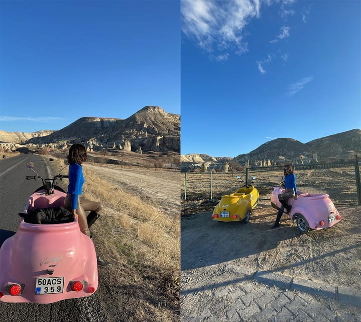 From Göreme: Cappadocia Electric Trike Tour - From Göreme to Çavuşin’s cave homes