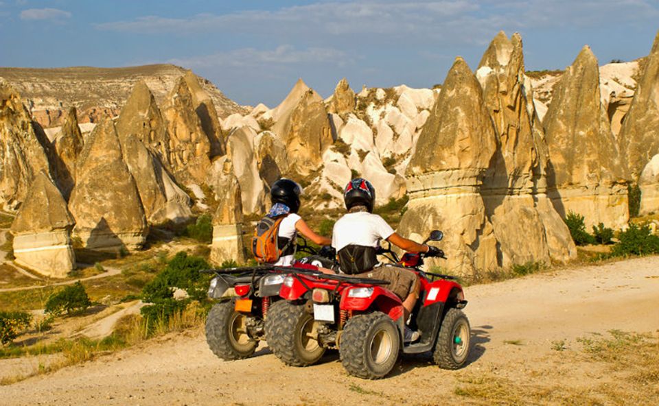 From Göreme: Cappadocia Valleys at Sunset ATV Tour - Love Valley and its unmistakable rock formations