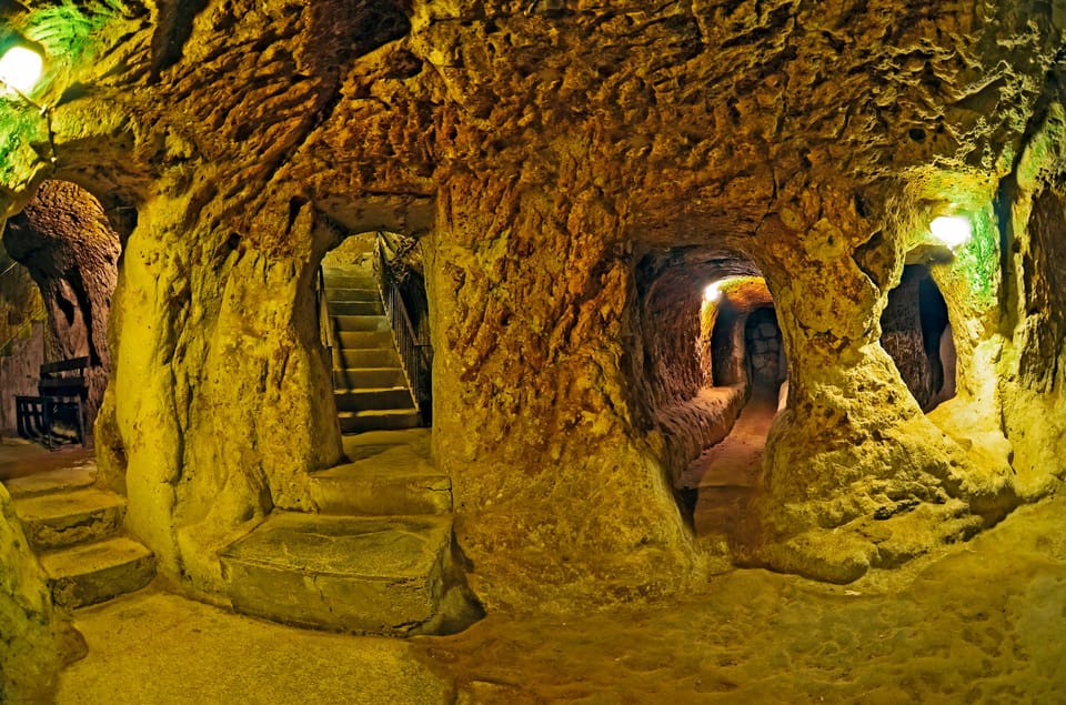 Göreme: Cappadocia Green Tour with Underground & Lunch - Going below ground at Kaymaklı Underground City