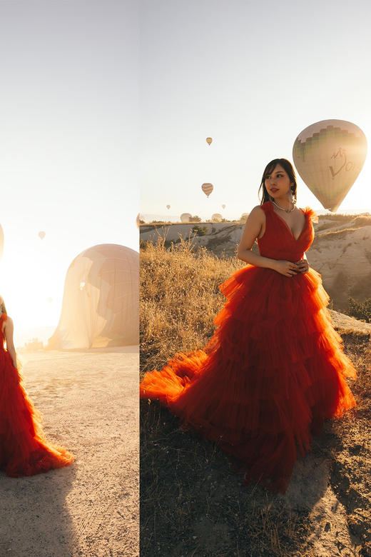 Göreme: Cappadocia Satin Flying Dress Rental - Why the fabric matters in Cappadocia photos
