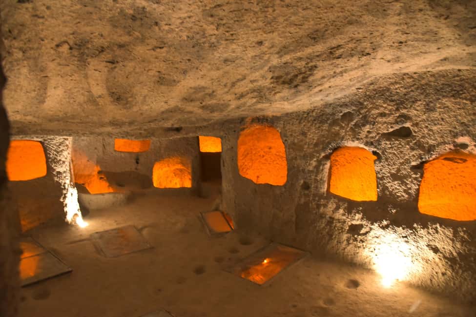 Highlight of Cappadocia Tour ( Red Tour + Underground City ) - Uçhisar Castle: caves beneath the highest rock