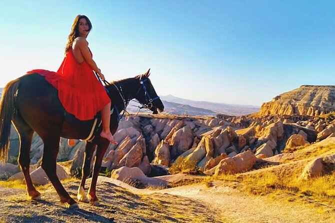 Horse Riding in Cappadocia in fairy chimeys - Sunset Point and the best photo opportunity