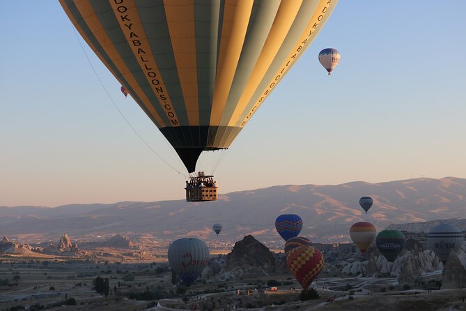 Hot Air Balloon Flight in Cappadocia with Champagne - The one-hour flight over valleys and castles
