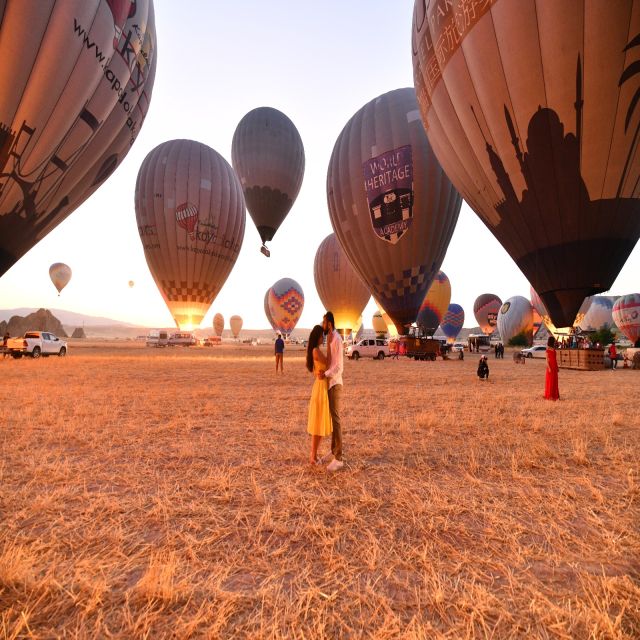 Hot air balloon in Cappadocia - Landing, celebration, and return to your hotel