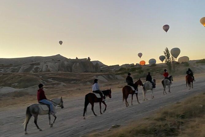 Magical horse ride with balloon in Cappadocia - The balloon view is the main event