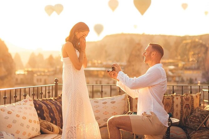 Marriage Proposal and Photoshoot in Cappadocia with Balloon view - A three-hour plan built around the big question