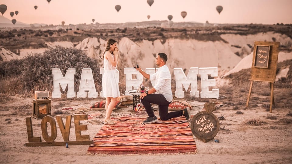 Marriage Proposal Surprise & Engagement in Cappadocia - The proposal details worth knowing