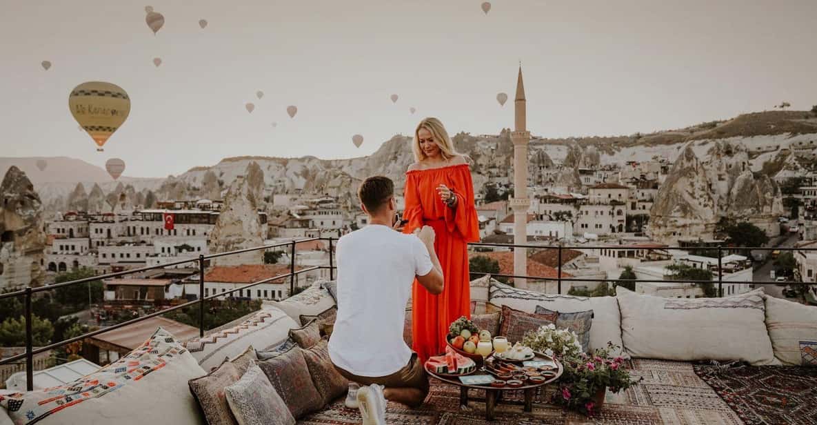 Marriage Proposal Surprise & Engagement in Cappadocia - Pickup from six Cappadocia towns