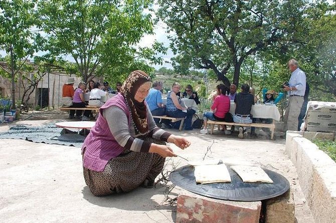 Private Cappadocia Food and Culture Tour: Turkish Cooking Class - Rolling vine leaves and preparing börek