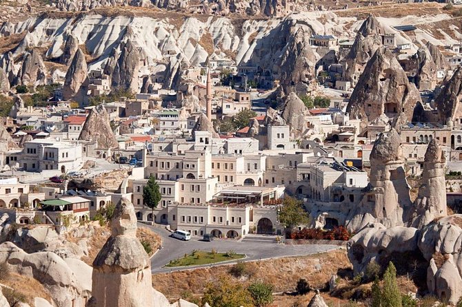 PRIVATE Cappadocia Tour & Underground City Combined with TICKETS - Uchisar Castle from the outside