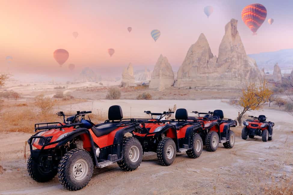 Quad Safari through the Sword, Love & Rose Valleys - Sword Valley begins the ride